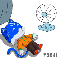 Tired Cat Sticker by Toshithecat