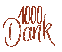 1000 Dank Sticker by Handbeschriftetes