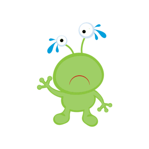 mylittlegeniuspty alien sand larry preschool Sticker