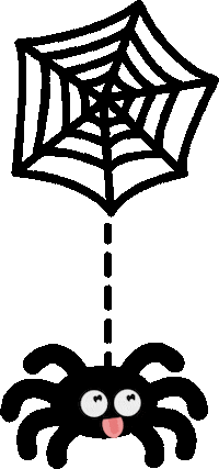 Halloween Spider Sticker by vertcerise