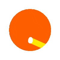 Orange Abc Sticker