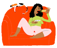 Cat Girl Sticker by Ezra W. Smith