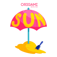 Summer Beach Sticker by Origami Bikini