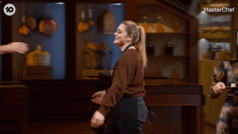 Celebrity Masterchef Hug GIF by MasterChefAU