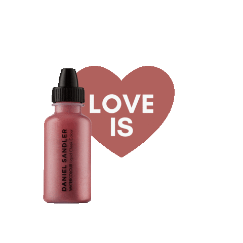 Love Is Makeup Sticker by Daniel Sandler Cosmetics