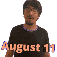 August 11 Sticker