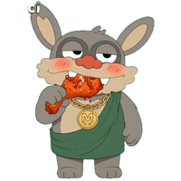Hungry Fast Food Sticker
