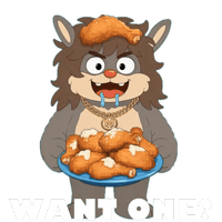 Hungry Fast Food Sticker