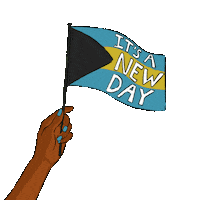 Tropical Island Happy Independence Day Sticker by Bahamas Forward