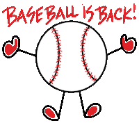 Baseball Happy Dance Sticker
