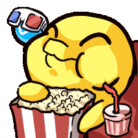 Mood Popcorn Sticker by Apeironnft