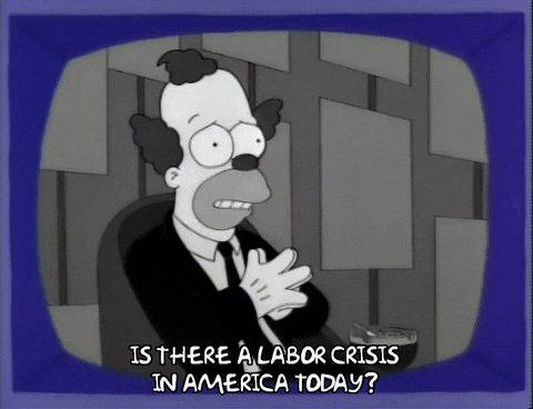 Season 6 Is There A Labor Crisis In America Today GIF by The Simpsons