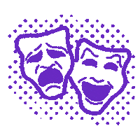 Performance Tragedy Comedy Sticker by UBC Arts