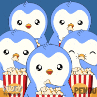 Penguin Popcorn GIF by Pudgy Penguins