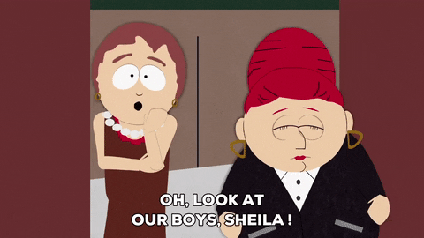 sheila broflovski friends GIF by South Park 