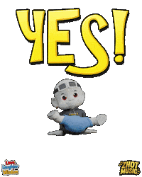 Victory Yes Sticker by Zhot Music