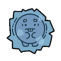 Sad Shock Sticker