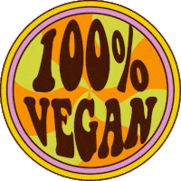 lovehandleburgers vegan 70s groovy burgers Sticker