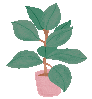MaferForno plant garden pot decoration Sticker