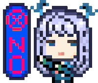Pixel No Sticker