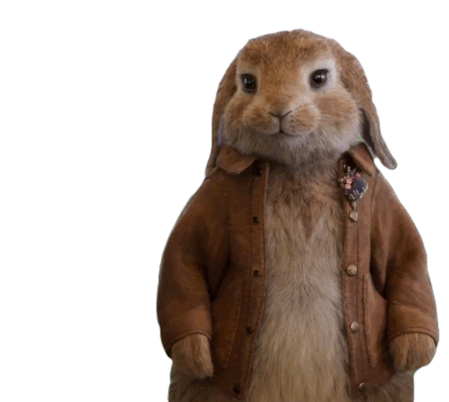 Happy The Runaway Sticker by Peter Rabbit Movie