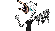 Freaking Out Sticker by Augenblick Studios