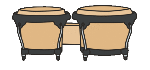 Drum Sticker by Minitravolta