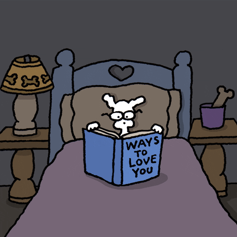 I Love You Reading GIF by Chippy the Dog