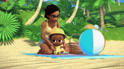 Beach Play GIF by Moonbug