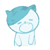 Cat Eating Sticker