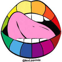 lexisermis love rainbow gay pride Sticker