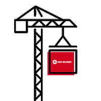 Building Working Sticker by Van Wijnen