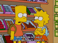 bart simpson candy GIF