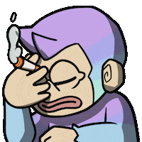 Monke Smh Sticker