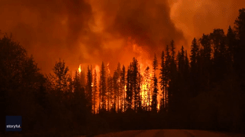 Wildfires Raging in Alberta Force Town to Evacuate