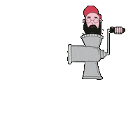 Meat Grinding Sticker