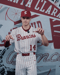 Bronco Baseball GIF by Santa Clara Broncos