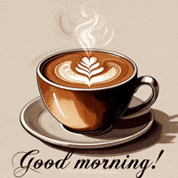 Good Morning Brain Juice GIF by TresorsDuMonde.ca