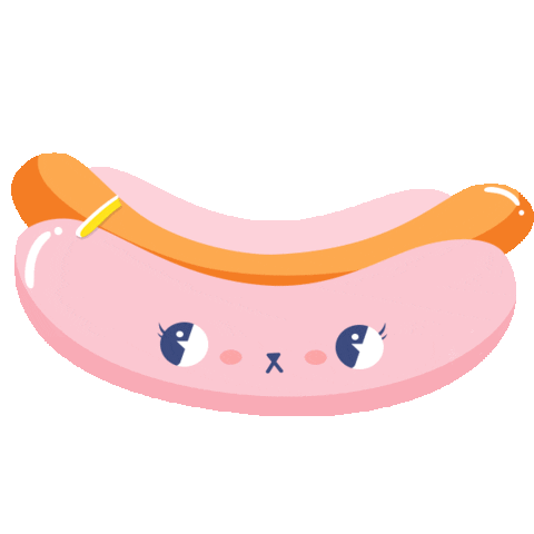 Hot Dog Food Sticker by Math