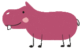 Hippo Hippopotamus Sticker