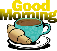 Croissant Good Morning Sticker