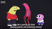 Playing Games Ipad GIF by Adult Swim
