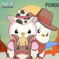Happy Wild West GIF by Pudgy Penguins