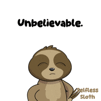 Sloth Cant Believe It GIF by VeeFriends