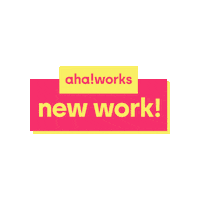 ahaworks moments aha works ahaworks Sticker