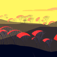 after effects landscape GIF by Doze Studio