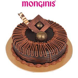 Monginis sweet cake chocolate brown Sticker