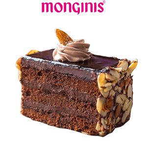 Monginis cake chocolate brown pastry Sticker