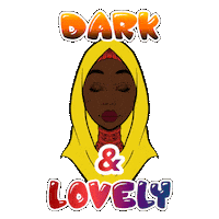 Brown Skin Girl Beauty Sticker by RS