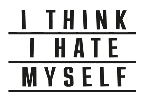 I Hate Myself Punk Sticker by HOT MILK